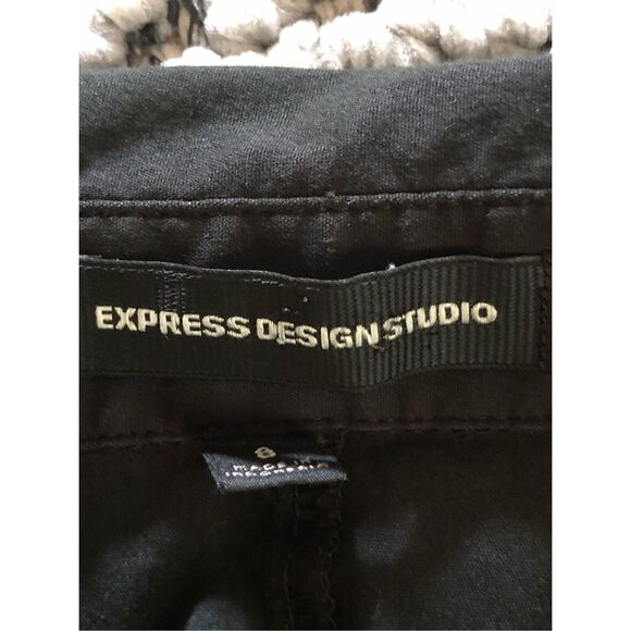 Express Design Studio 3/4 Sleeve Black Shirt Dress SZ 8 - Picture 10 of 10